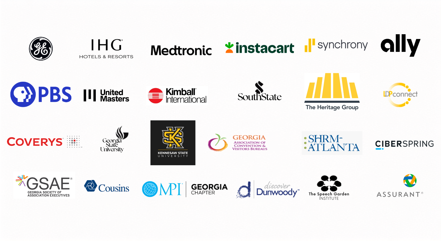 Trusted by leaders from GE, IHG, Medtronic, Instacart, Synchrony, and other leading organizations